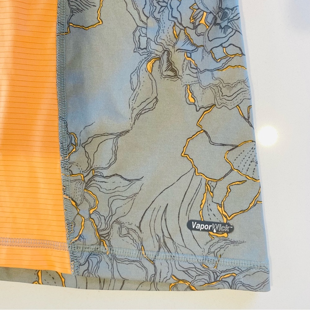 The North Face Gray and Orange Floral Tank Top • XS - Picture 9 of 10